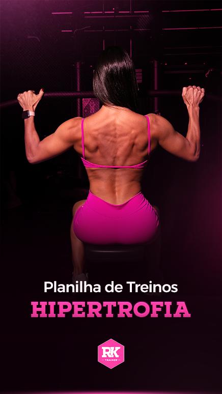 Planilha de treino de hipertrofia
